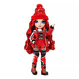 Лялька RAINBOW HIGH серії Winter Break РУБІ АНДЕРСОН / Rainbow High Winter Break Ruby Anderson – Red Fashion Doll and Playset with, фото 2
