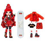 Лялька RAINBOW HIGH серії Winter Break РУБІ АНДЕРСОН / Rainbow High Winter Break Ruby Anderson – Red Fashion Doll and Playset with, фото 5