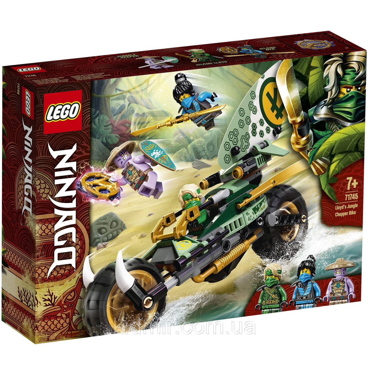 Конструктор LEGO Ninjago 71745 Мотоцикл Ллойда для джунглів, фото 1