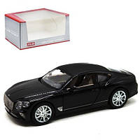 Машина металева XLG Bentley Continental GT чорна модель у масштабі 1:24 ABC