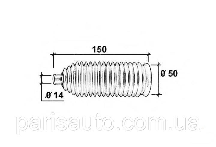 Пыльник рул рейки Citroen C2 C3 Peugeot 1007 SASIC 0664694 - фото 1 - id-p44823039