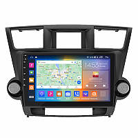 Штатная магнитола Lesko для Toyota Highlander II (U40) Рестайлинг 2010-2013 экран 10" 4/64Gb CarPlay 4G Wi-Fi