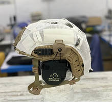 Кавер Клякса на балістичний шолом типу Fast (Білий)