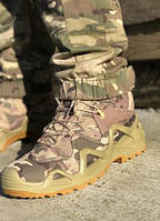 Ботинки военные мужские замшевые Lowa Waterproof Мультикам