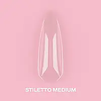 LunaMoon гелевые типсы Stiletto Medium, 500шт