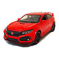 Іграшкова машинка металева Honda Civic «АвтоЕксперт» Хонда Сівік червоний звук світло 17*4*7 см (85358), фото 2