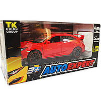 Іграшкова машинка металева Honda Civic «АвтоЕксперт» Хонда Сівік червоний звук світло 17*4*7 см (85358), фото 5
