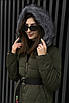 Куртка жіноча зимова на синтепоні хакі 152660T Безкоштовна доставка, фото 2