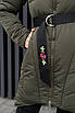 Куртка жіноча зимова на синтепоні хакі 152660T Безкоштовна доставка, фото 3