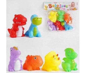 Іграшка пищалка динозаври 6 штук 916-112 G-Rich