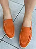 Жіночі демісезонні лофери ShoesBand Помаранчеві натуральні замшеві всередині шкірпідкладка 37 (24 см) (S39041), фото 2