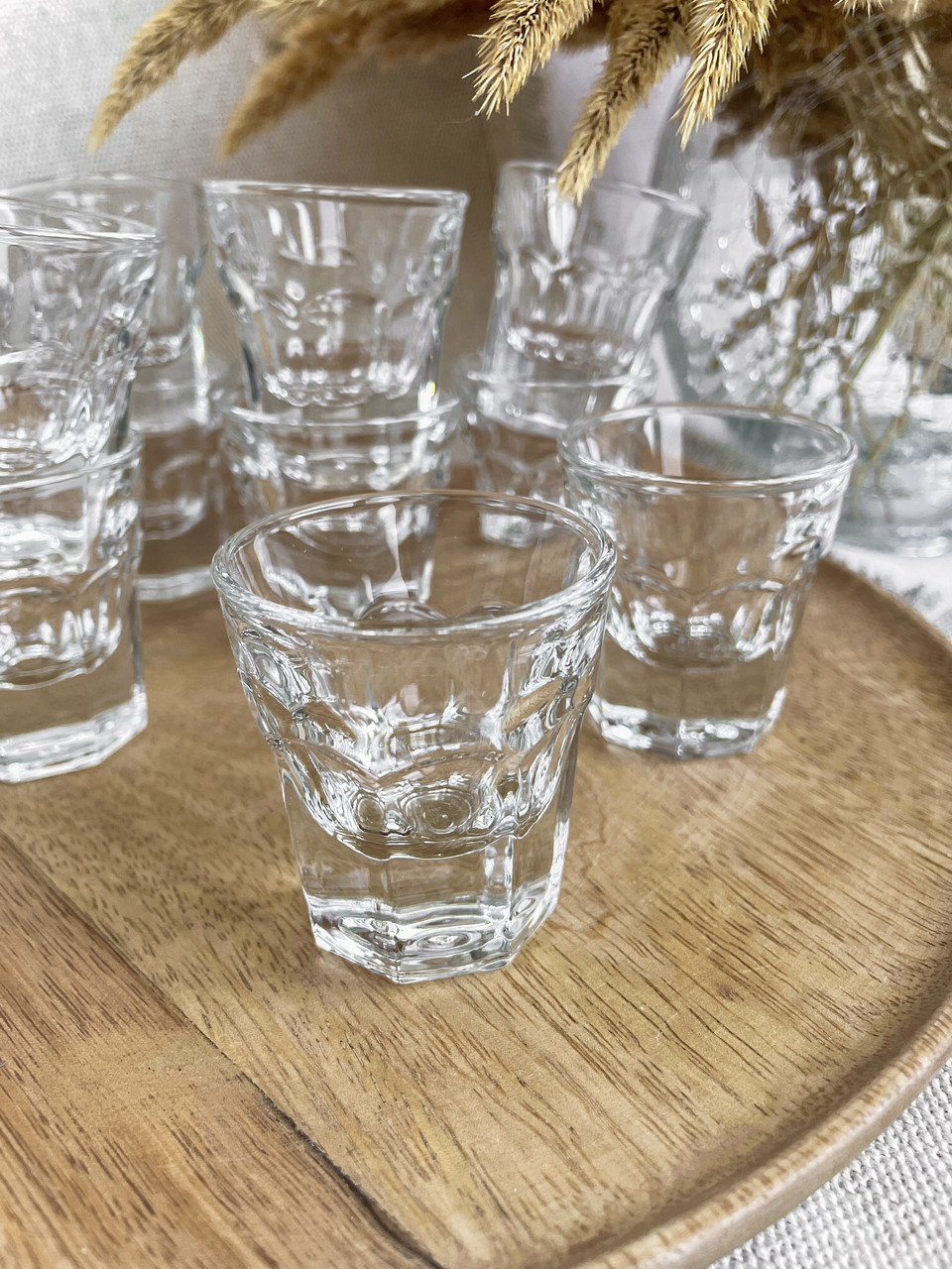 Набір скляних стопок Helios Касабланка з гранями 45 мл 6 шт (Y5003), фото 1