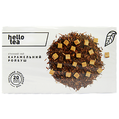 Чай крупнолистовий в пакетиках карамельний ройбуш Хелло Ті Hello Tea 20пак 60g 20шт/ящ (Код: 00-00013190)