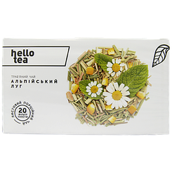 Чай крупнолистовий в пакетиках трав’яний альпійський луг Хелло Ті Hello Tea 20пак 60g 20шт/ящ (Код: 00-00013189)