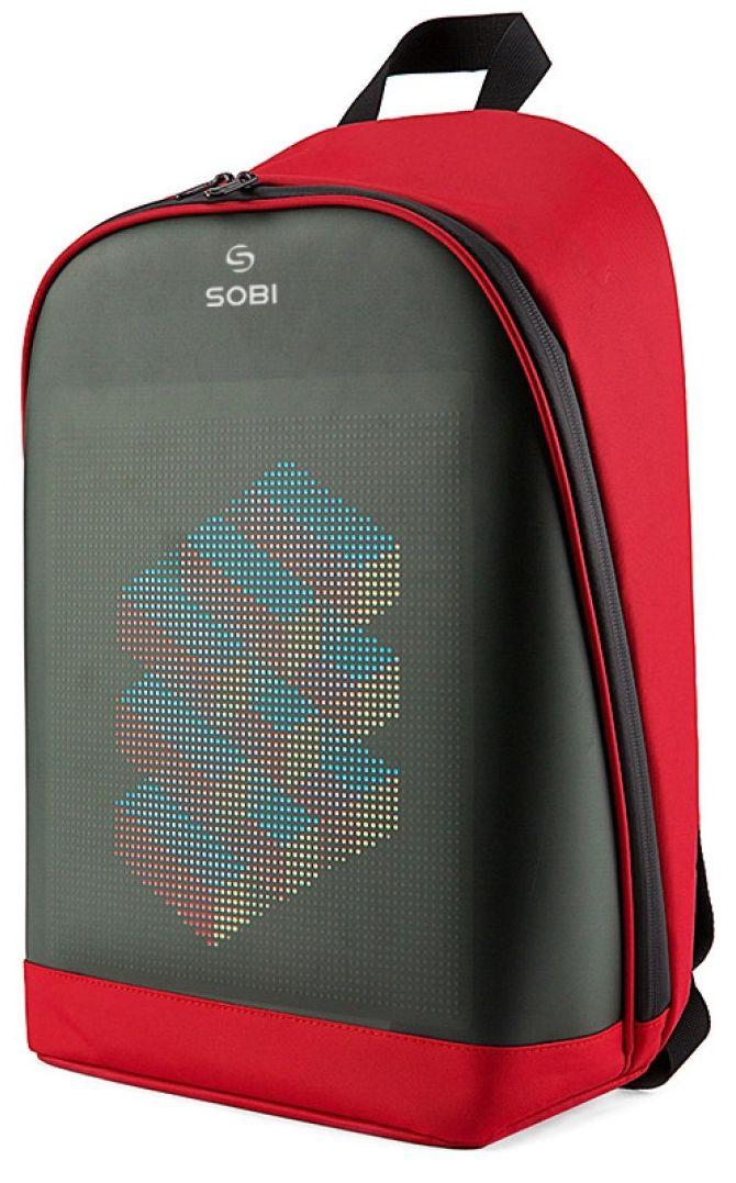 Шкільний рюкзак Sobi Pixel Plus на 17 л, червоний