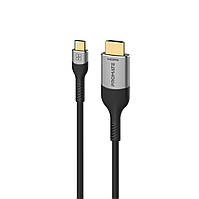 Кабель Promate MediaCord-8K USB-C to HDMI 1.8 м Grey (mediacord-8k.grey)