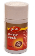 Канчнар Гуггул, Kanchnar Guggulu, Dabur, 40 таб, щитовидная железа