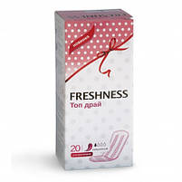 Щоденні гігієнічні прокладки жіночі гіпоаллегшені FRESHNESS Top Dry Silk 20 шт (4 820 164 700 266), фото 4