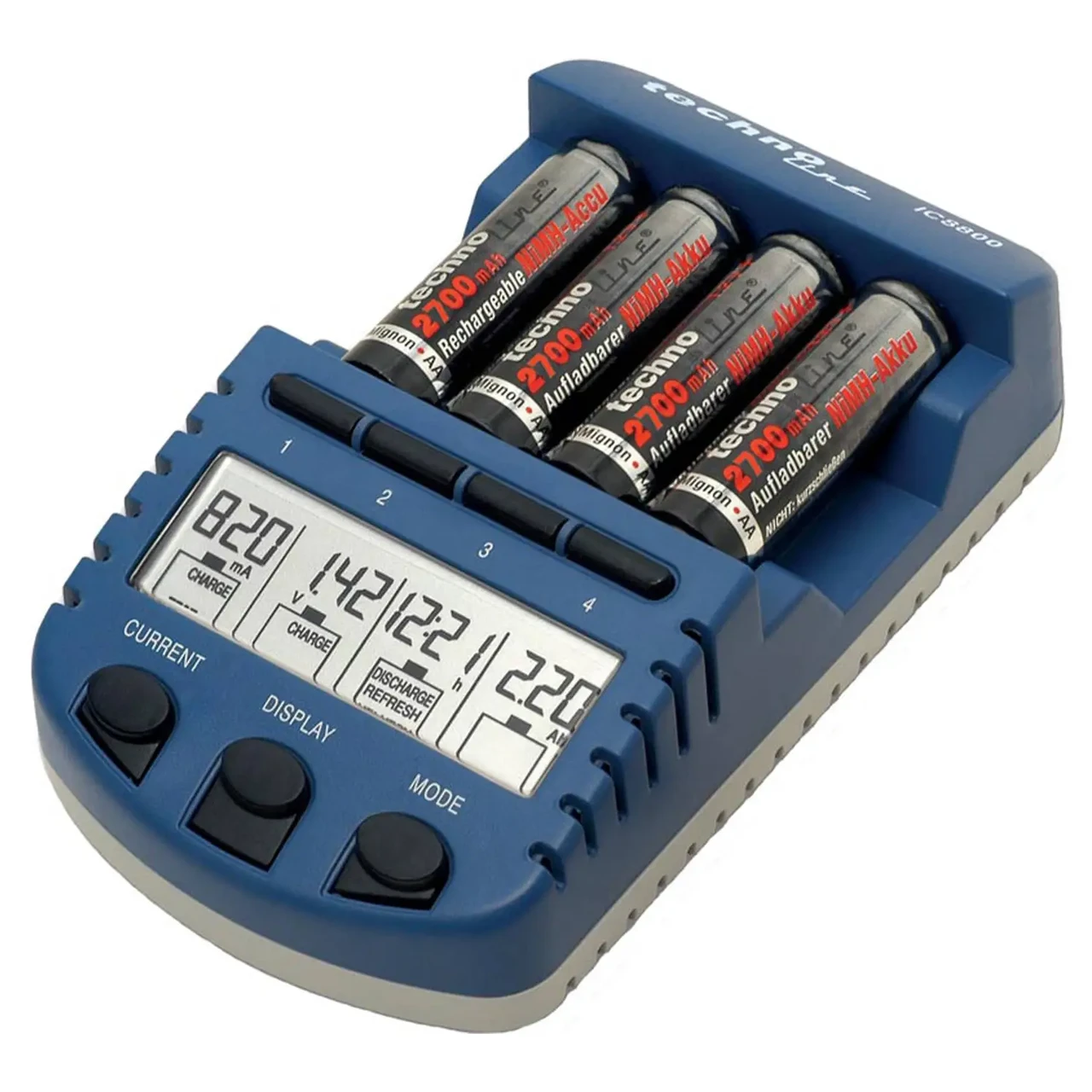 Зарядний пристрій Technoline BC1000 SET + 4 аккумулятори (BC1000)