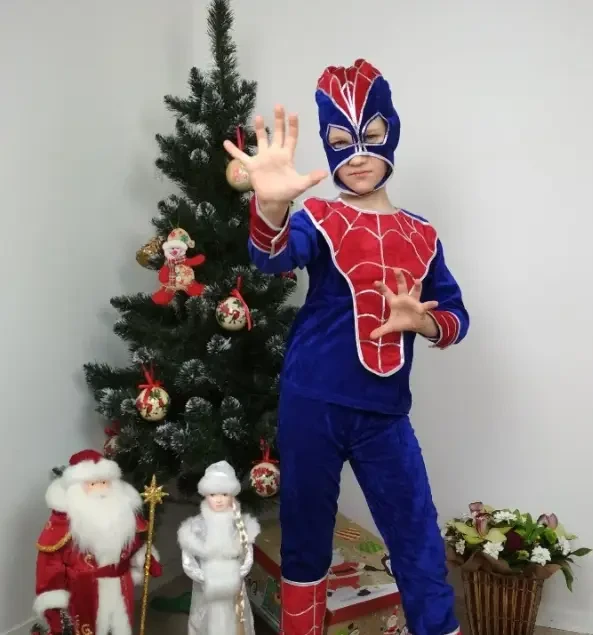 Костюм Людини-павука з оксамиту р. 30-36, фото 1