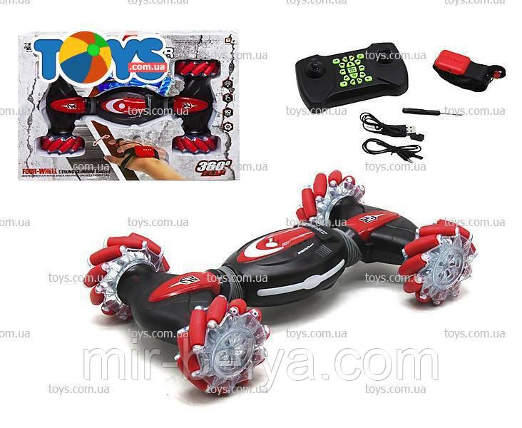 Машинка-перевертень Skidding керування з руки Трюковий всюдихід Gesture Climbing Car синій willesu toys