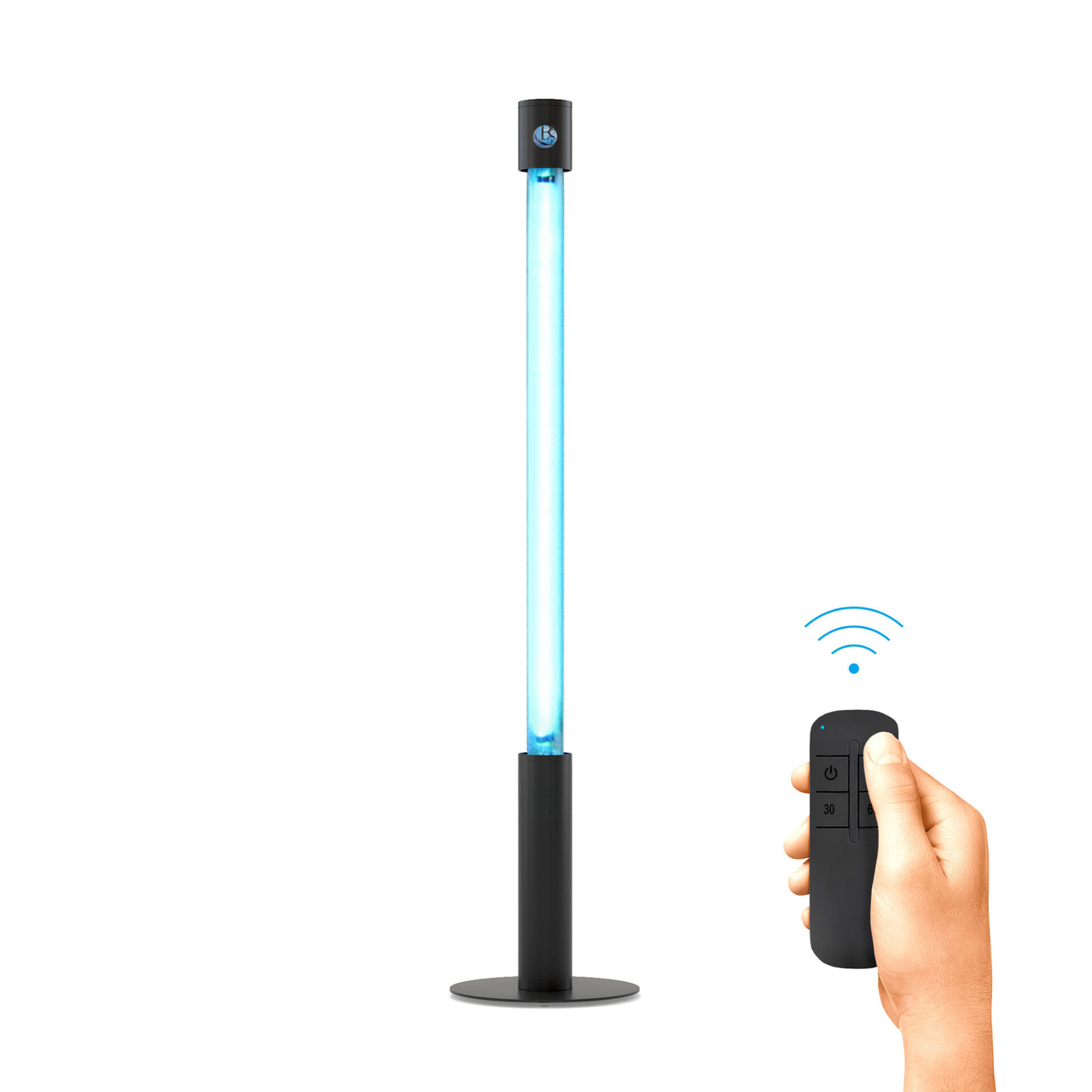 Бактерицидний опромінювач з таймером BactoSfera 360° 15 Ozone Free RC-Timer Black (Безозоновий), фото 1
