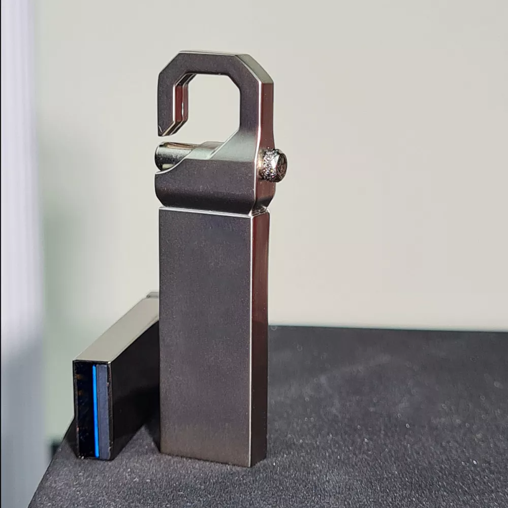 Флешнакопичувач Metal Type Carabiner Style 32 Гб USB 3.0 Gray, фото 1