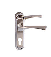 Дверные ручки Punto Corona STL kYale 62 mm SN/CP матовый никель.