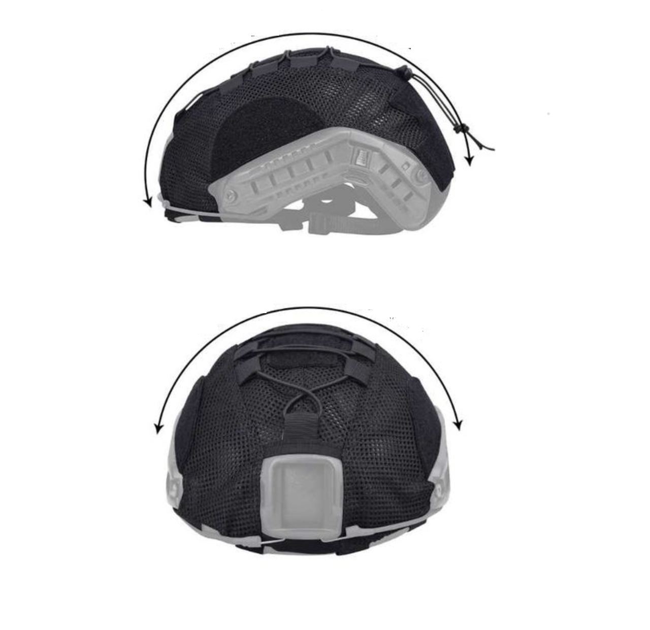 Чехол на шолом маскувальний зимовий чохол на шолом каску ЗСУ білий "ляпка"   1716504430, фото 1