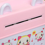 Скарбничка сейф з кодовим замком дитяча ADORABLE (рожева), фото 5