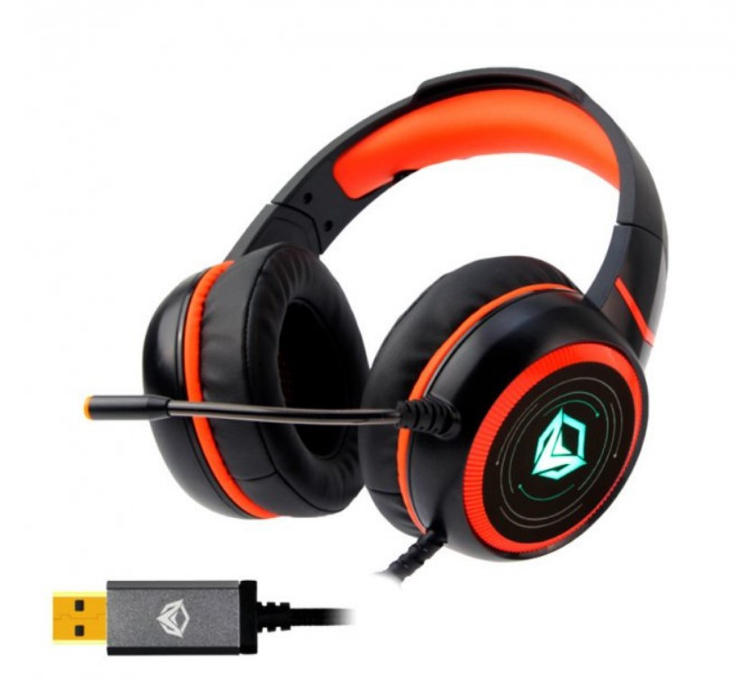 Навушники геймерські ігрові з мікрофоном Meetion Gaming Backlit HiFi MT-HP030, Black, фото 1