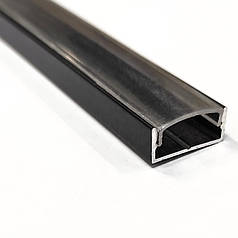 Набір Biom профіль алюм. ЛП7B чорний + прозорий розсіювач LP-7B+LC-U