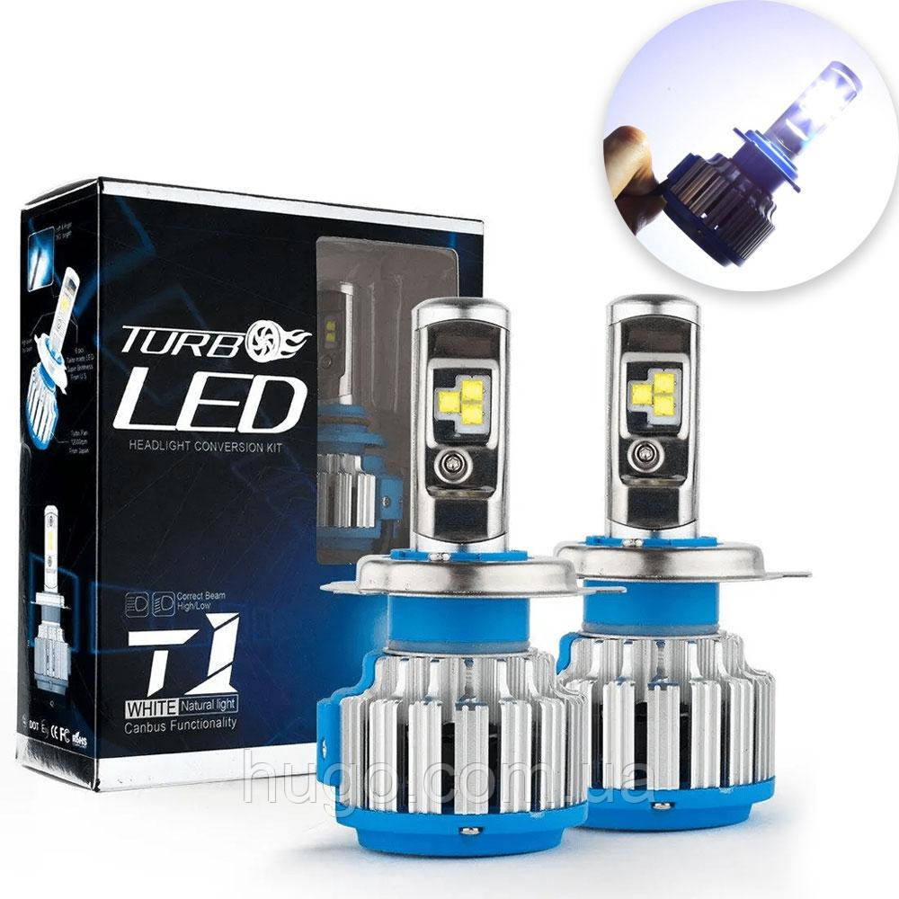 Комплект LED ламп для авто TurboLed T1 HB4 9006, 35 Вт, 12/24v / Автомобільні світлодіодні лампи