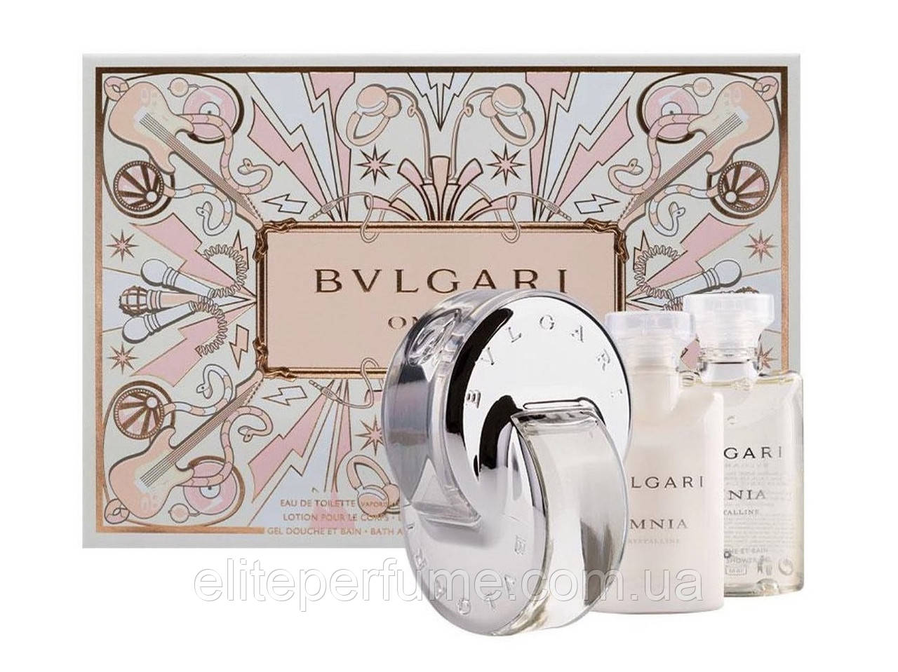 Набор Bvlgari Omnia Crystalline 40 ml  edt/40ml + b/lot/40ml + sh/gel/40ml Оригинал