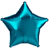 Фольгированный шар Anagram Звезда 18" (46 см) Сатин люкс аква Aqua