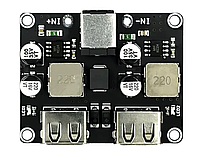 Модуль перетворювач USBх2 DC-DC 6-32В - 3-12В 24Вт QC3.0 QC2.0 для заряджання, стабілізатор
