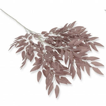 Гілка рускус штучний димний, 6 шт. Штучні листи для декору, Листя для декору, Висота 94 см