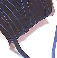 Синяя темная Лента бархатная тесьма бархатка лента велюровая 12 мм
