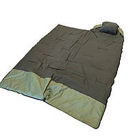 Зимний спальный тактический армейский мешок с подушкой 2400х800мм Sector хаки STR4