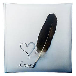Весільний фотоальбом "Feather" 200/10х15 см (книжний палітурка)