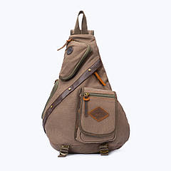 Рюкзак чоловічий Augur через плече хакі арт.00211