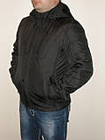 Куртка чоловіча весняна чорна, фото 3