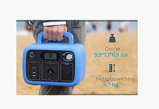 Портативна зарядна електростанція Powerbank PowerOak AC30 BLUETI, 300 Вт*год функція бездротової зарядки, фото 5