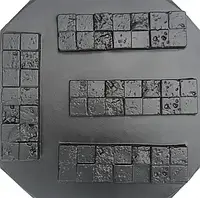 Пластиковая форма искусственного камня для 3d панелей "КОРСИКА" (форма для 3д панелей из абс пластика)