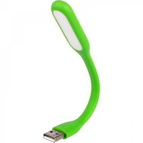 USB LED лампа гнучка Green, фото 1