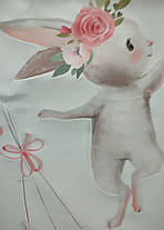 Вінілові наклейки на стіну Зайчик із повітряними кульками (лист 30 х 60 см) Б182-6, фото 3