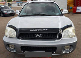 Дефлектор капота, мухобійка Hyundai Santa Fe 2000-2005 (VIP)