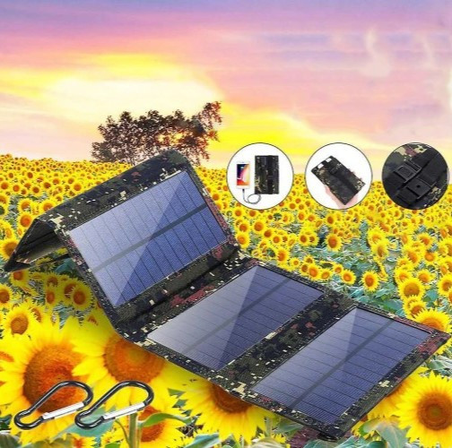 Солнечная панель для зарядки Солнечная зарядка Зарядка от солнца 20Вт Солнечная батарея - фото 6 - id-p1724376651