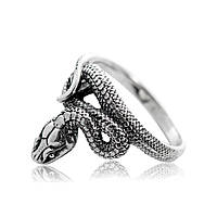 Кольцо Змея серебро