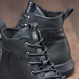 Черевики Чоловічі Натуральна Шкіра Зимові Чорні, фото 8